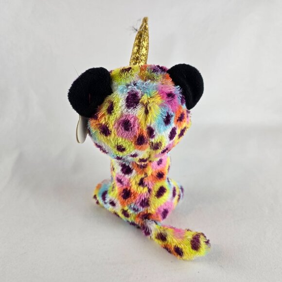Ty Beanie Boos GISELLE the 6" Unicorn Leopard Horn Stuffed Animal Toy Plush  New - Picture 4 of 7